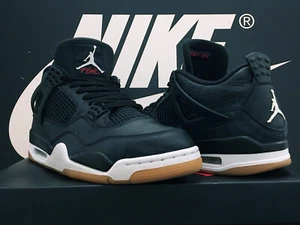 VTG 2019 AIR JORDAN 4 RETRO SE UK9 EU44 LASER IV BRED FEAR THUNDER SB 1 OG RARE - Picture 1 of 11