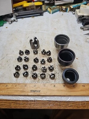 LOTE 29 PIEZAS G.T.D. y OTROS #2 TROQUELES BELLOTA TAMAÑOS INCLUYEN 1/2-20, 6-32, 14-24, 5-40 Foto 1 de 4