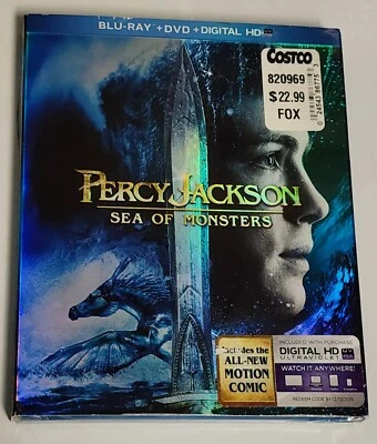 Percy Jackson Sea of Monsters Blu-ray & DVD 2-Disc Set W/Slip Cover - Image 1 of 4