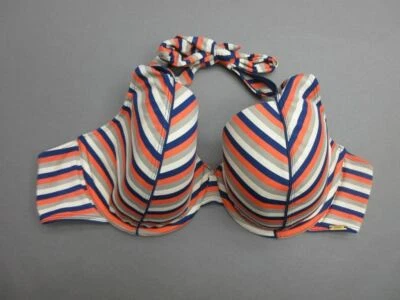 38E PANACHE MUJER MULTICOLOR RAYAS CON AROS ACOLCHADO BIKINI TOP 1L Foto 1 de 4