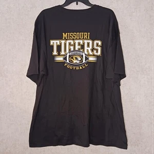 Missouri Tigers Mens T Shirt Size 2XL Short Sleeve Cotton NCAA Black New - Picture 1 of 6