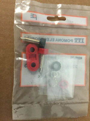 ITT Pomona 2269-2 Red Double Banana Jack Red Black - Image 1 of 2