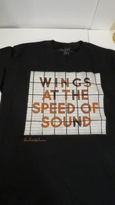 Paul McCartney Wings Speed Of Sound Black Graphic T-Shirt Size Medium - Picture 1 of 4