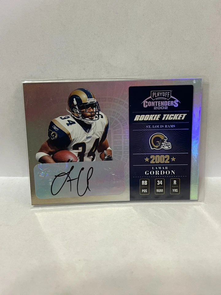 2002 Playoff Contenders #150 Lamar Gordon AU/600  - AUTOGRAPH RC - Image 1 of 1