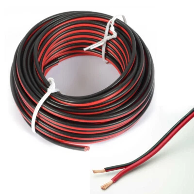 PD CONNEX PDP Connex Speaker Cable Kit 10m 2x0.75mm HiFi Audio Lead - Red/Black
