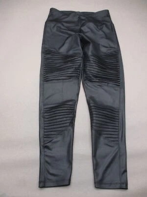 Женские спортивные леггинсы Andrew Marc размер L черные эластичные без застежек плиссированные 129 - Изображение 1 из 4