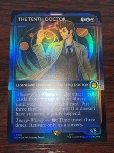 1x  BORDERLESS FOIL THE TENTH DOCTOR - Doctor Who - MTG - Magic the Gathering - Picture 1 of 1