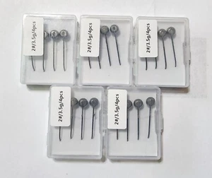 20 pcs 3.5g (~1/8 oz) Unpainted Tungsten Half Ball Jig Heads #2 Hook - Picture 1 of 3