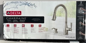 Delta Charmaine 19962Z-SSSD-DST Kitchen Faucet - Stainless open box *READ* - Picture 1 of 8
