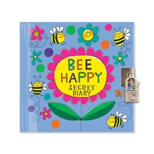 Rachel Ellen Bee Happy Design Secret Diary with Lock and Key Children Gift Idea - Picture 1 of 2