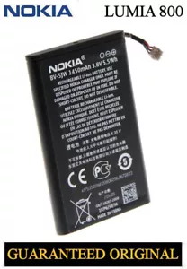 GENUINE BATTERY NOKIA LUMIA 800 N9 BV-5JW - Picture 1 of 2