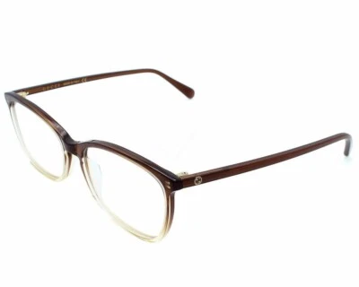 Gucci квадратный полный ободок коричневый прозрачный объектив 55-16-145 мм женские очки GG0548O 007 - Изображение 1 из 2