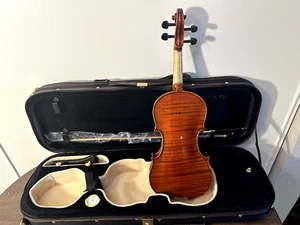 HandMade Violin Outfit 1/4 -intermediate-Italian Spruce, one piece back - Picture 1 of 8