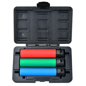 Juego de 3 enchufes de impacto de tuerca con protector de rueda 1/2" unidad 17/19/21 mm - Imagen 1 de 7