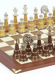 CHAMPION CHESSMEN SET WITH Champion Chessboard A Cambor Special Combo - Picture 1 of 5