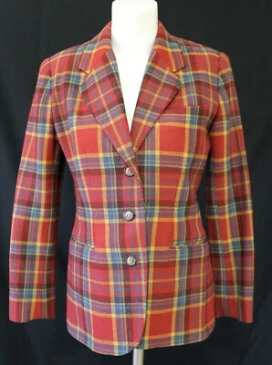 Gap Vintage Plaid Wool Blend Blazer Size XS - Image 1 of 4