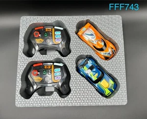2 Hot Wheels Ai Intelligent Race System Smart Cars & 2 Remotes - Blue & Orange - Picture 1 of 1