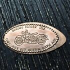 Motorcycle Bikers Never Die Copper Smashed pressed elongated penny P3249