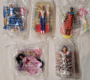Barbie Dolls of the World McDonalds Happy Meal figures x FIVE (USA, 1996) - Picture 1 of 5