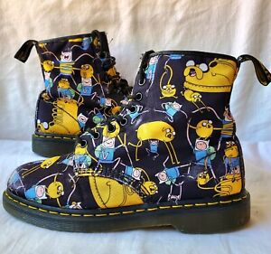 Dr. Doc Martens 1460 Castel Adventure Time Jake & Finn Boots Sz Womens 10/Mens 9