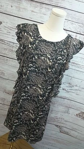 Broadway & Broome Ruffled Zip Dress Sz 2 - Picture 1 of 12