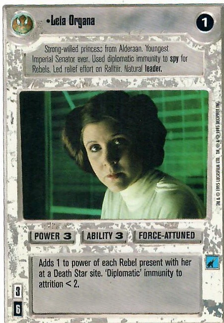 Star Wars CCG 67: Leia Organa [White Border] - Bild 1 von 1