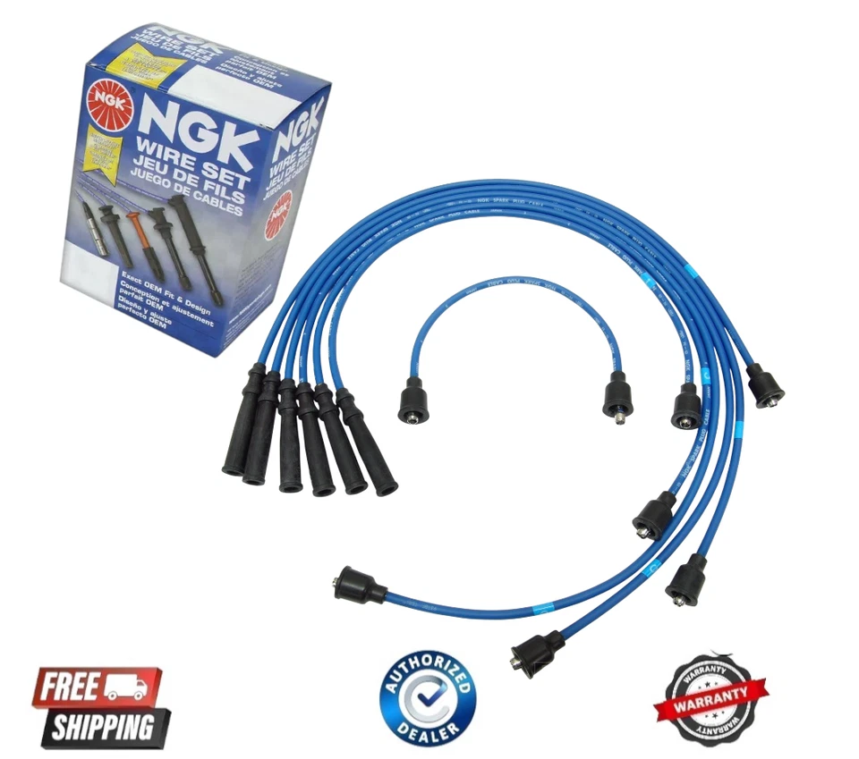 全新 NGK 8132 火花塞电线套装 适用于丰田 Crown 68-72 Mark II 72-76 — 第 1/1 张图片