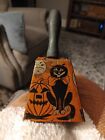 Vintage Early Graphic Tin Litho Halloween Noisemaker Bell Toy