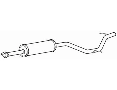 Centre Exhaust Middle Silencer for Ford Mondeo Flexifuel TBBA 2.0 (2007-2011) - Image 1 of 4