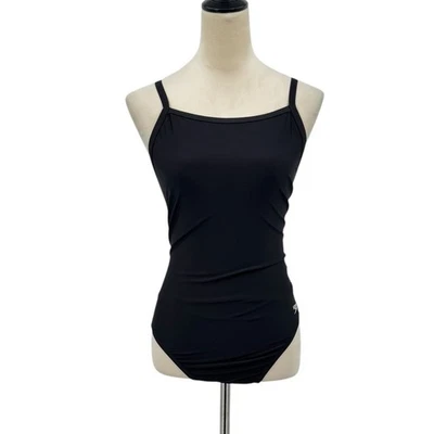 Speedo NWT 14/40 Black Solid Flyback ProLT Lined One Piece Training Swimsuit - Image 1 of 4