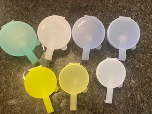 TUPPERWARE Variety 5105, 5106 & 5338 Forget-Me-Not Cheese/Tomato/ Onion Keeper - Picture 1 of 7