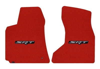 Alfombrillas delanteras Lloyd Velourtex para Dodge Charger '06-10 con SRT plateadas sobre negras Foto 1 de 4