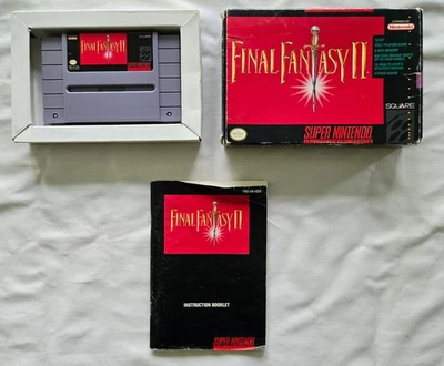 Final Fantasy II SNES in box with manual - Image 1 of 2