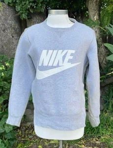 Nike Cable Knit Crew Neck Two Tone Sweater Gray Heather Womens Size Small - Picture 1 of 11