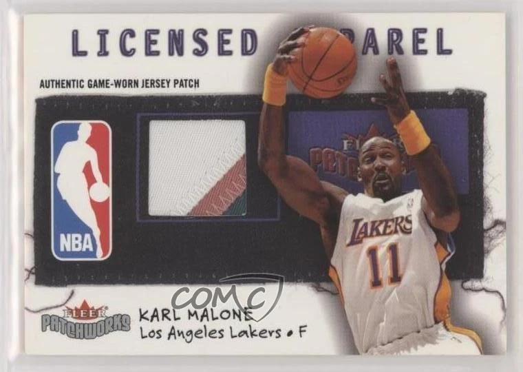 2003-04 Fleer Patchworks Licensed Apparel Team Name /150 Karl Malone Patch HOF - Image 1 of 2