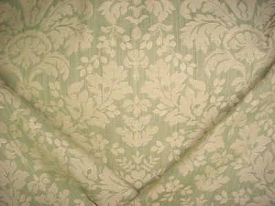 4-5/8Y Kravet 26402 Spring Green Leaf French Gothic Damask Upholstery Fabric - Image 1 of 4