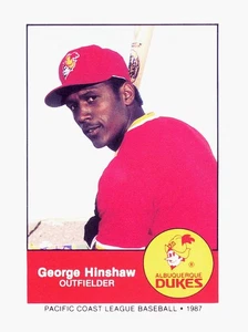 1987 Albuquerque Dukes Police #28 George Hinshaw Albuquerque Dukes - Picture 1 of 2