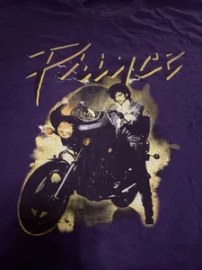 Prince Purple Rain Distress Adult Lg T Shirt Official Estate Approved Cotton T1 - Picture 1 of 8