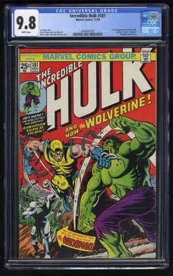 Incredible Hulk #181 1974 Marvel Comics CGC 9,8 blanco ~ primera aplicación completa Wolverine Foto 1 de 4