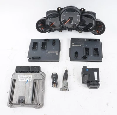 2011-2018 PORSCHE CAYENNE 3,6 L JUEGO DE ENCENDIDO MÓDULO DE BLOQUEO DE LLAVE CALIBRE OEM Foto 1 de 4
