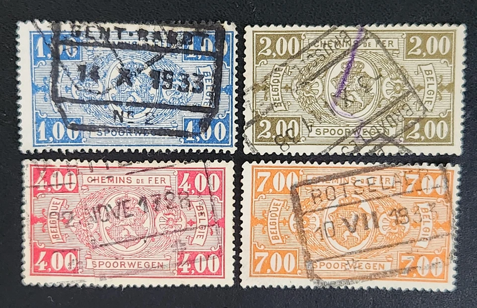 11 X Bélgica - 1941 - Paquete Ferroviario Post - ERROR DE FECHA Foto 1 de 2