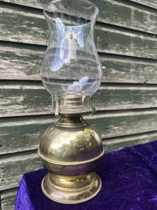 Vintage Lamplight Farms Brass Lamp Hurricane Chimney Wick Paraffin - Picture 1 of 5