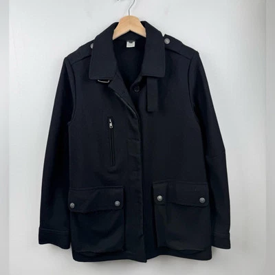 JOSEPH Women Black Wool Blend Coat Size Medium - Image 1 of 4