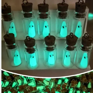 10pc Glass Resin Evil Ghost Charms Pendant DIY Jewelry Making Craft for Women - Picture 1 of 9