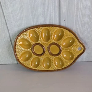 Vintage Norleans gelb braun Teufel Eierablage EUC - Bild 1 von 6