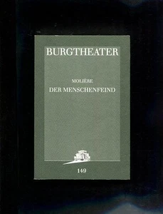 Der Menschenfeind. Le Misanthrope. Akademietheater Programmbuch 149. Moliere: - Bild 1 von 1