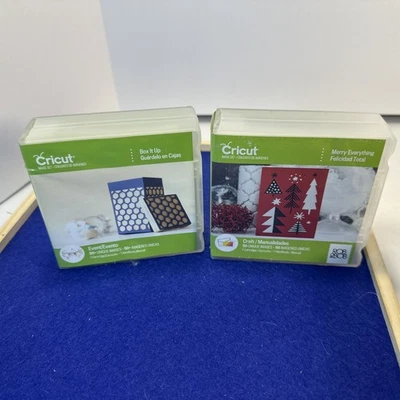 Lot of 2 CRICUT Cartridges Box it Up & Fancy Boxes Merry Everything100+ images - Image 1 of 4