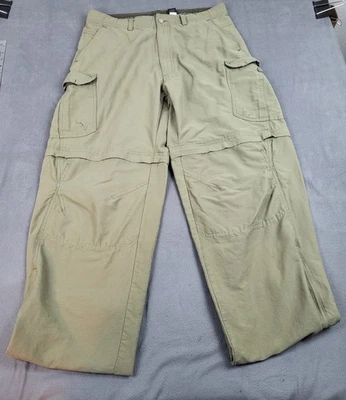 Pantalones convertibles REI Cargo para hombre 34 34 marrón utilitario holgados senderismo camping peces Foto 1 de 4