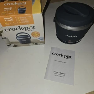 Brand New Crock Pot Lunch Crock Portable Slow Cooker Food Warmer Blue - Picture 1 of 14