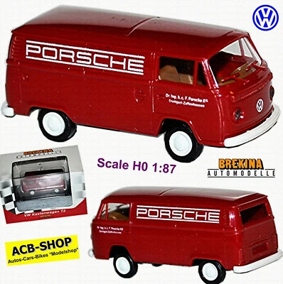 VW T2 Scatola Porsche Werksteam Porsche 917K Team Salisburgo 1:87 Brekina 33509 - Immagine 1 di 4